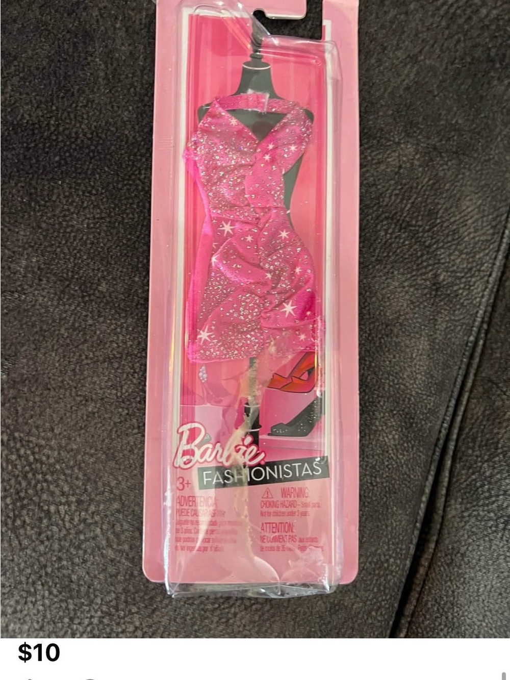 Barbie Pink Glitter Star Halter Dress Fashionistas and Blue Princess Dress